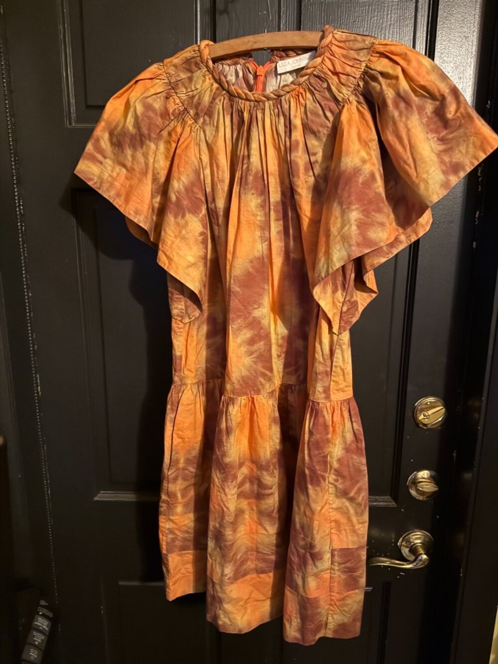 Ulla Johnson "Isolde" mini dress in the stunning "Red Topaz"  sz 4
